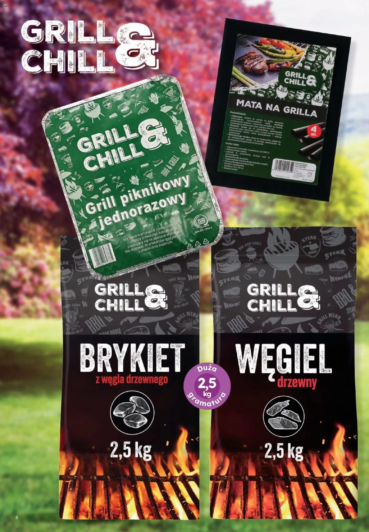 Dino gazetka - Czas na majówkę od 29.04.2026 | Strona: 8 | Produkty: Grill