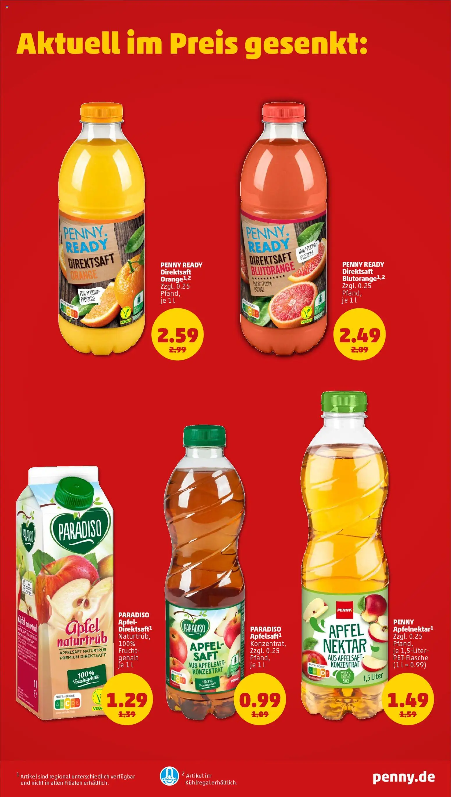 Penny Prospekt 	 – gültig ab 01.12.2025 | Seite: 3 | Produkte: Äpfel, Apfelsaft, Saft, Fleisch