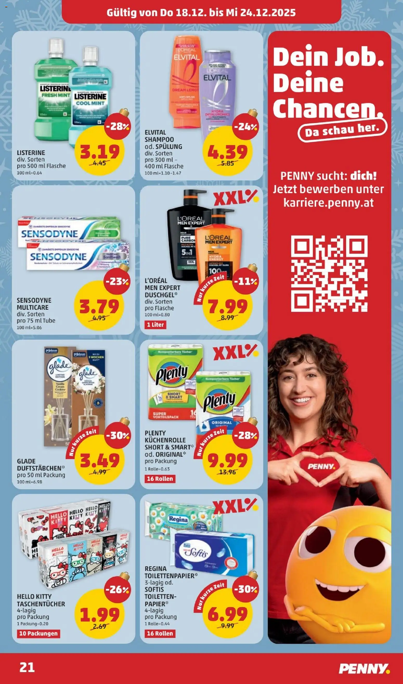 Penny Markt Flugblatt gültig ab 18.12.2025 | Seite: 21 | Produkte: Shampoo, Spülung