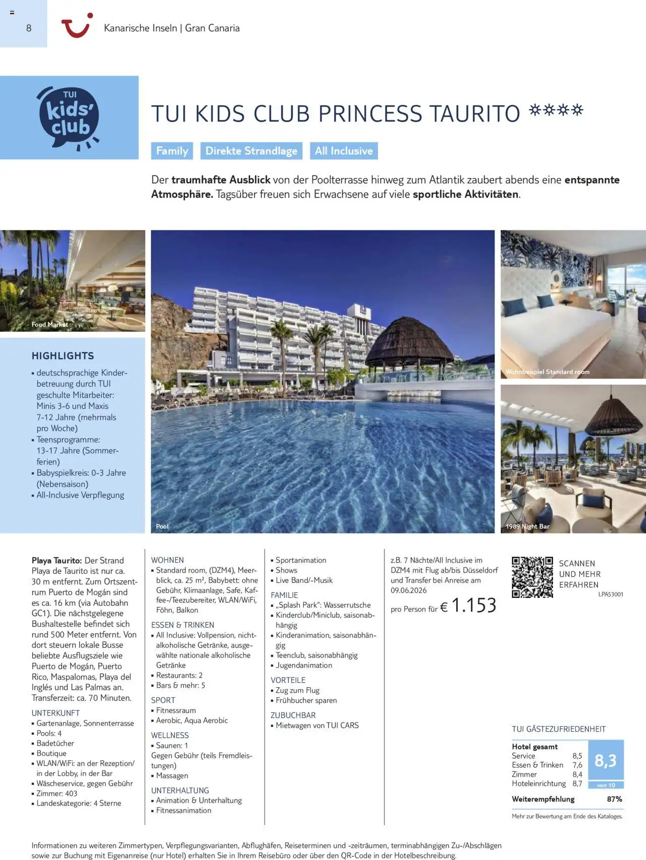 TUI Prospekt Kanaren, Kapverden & Senegal 2025/26	  – gültig ab 01.11.2025 | Seite: 8 | Produkte: Rum, Babybett
