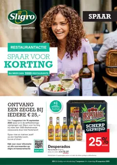 Sligro - Spaarfolder Restaurant - Voorbeeld van een folder van Sligro, geldig van 07.08.2025