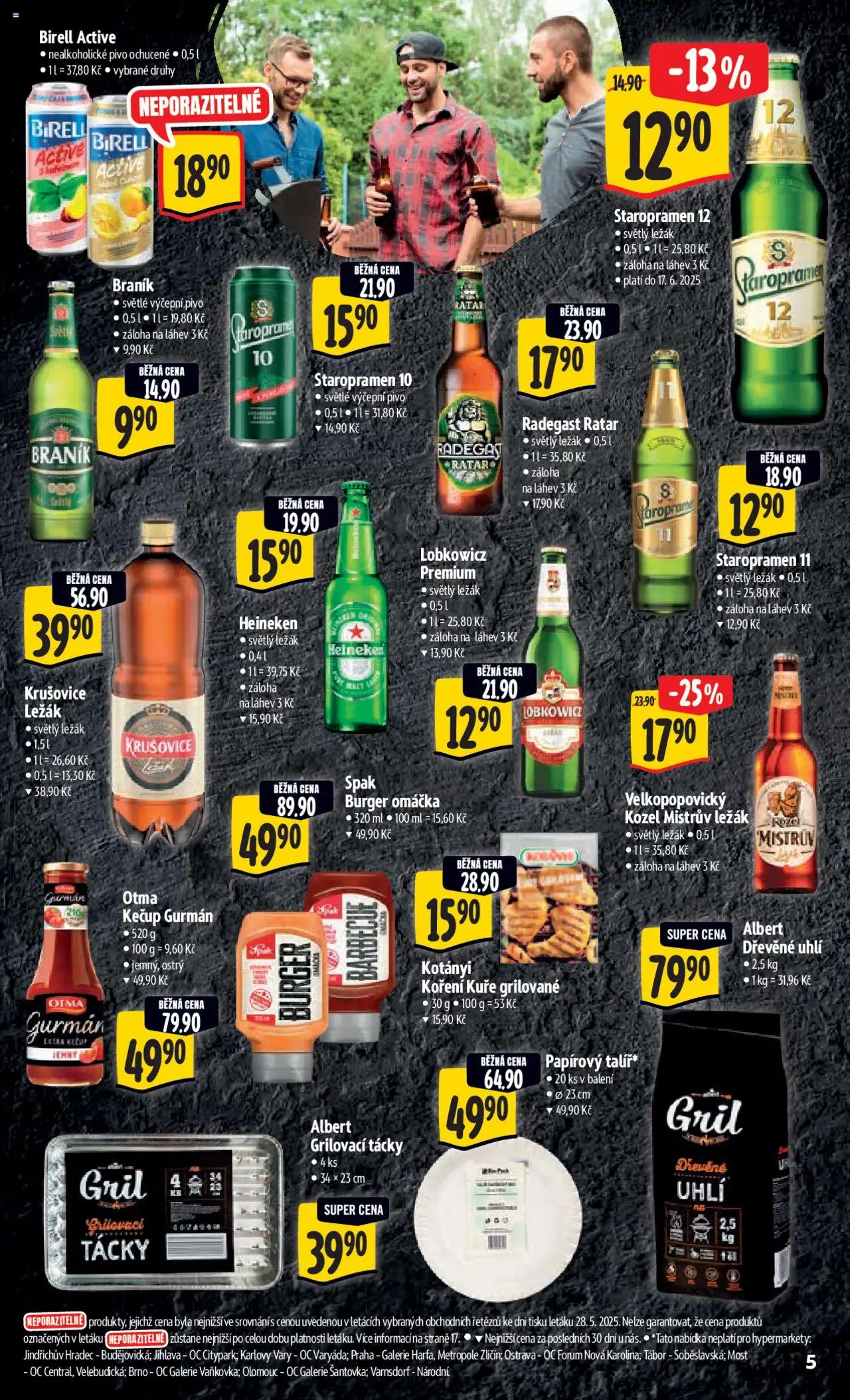 Albert leták - Hypermarket od 04.06.2025 | Strana: 10 | Produkty: Dřevěné uhlí, Staropramen 11, Velkopopovický Kozel Mistrův ležák, Kečup Gurmán Otma