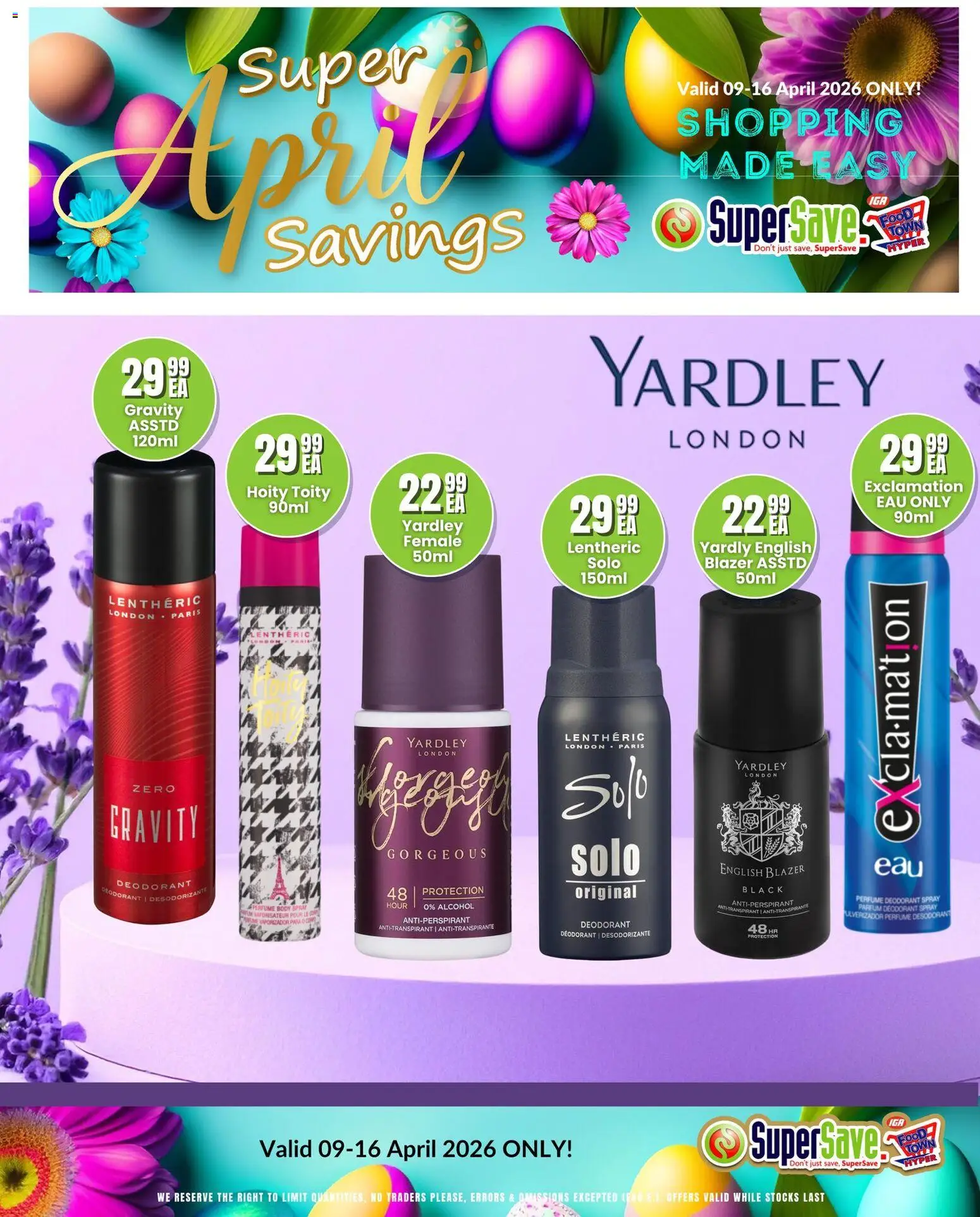 New Super Save catalogue – valid from 09.04.2026 | Page: 51 | Products: Blazer, Body spray, Deodorant, Antiperspirant