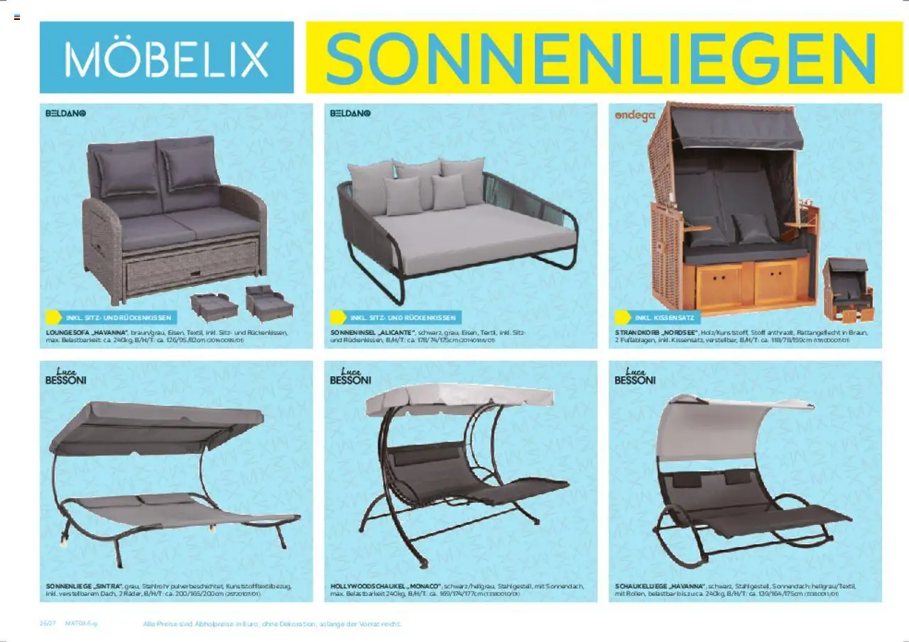 Möbelix Gartenmöbelprospekt gültig ab 10.03.2025 | Seite: 26 | Produkte: Sofa