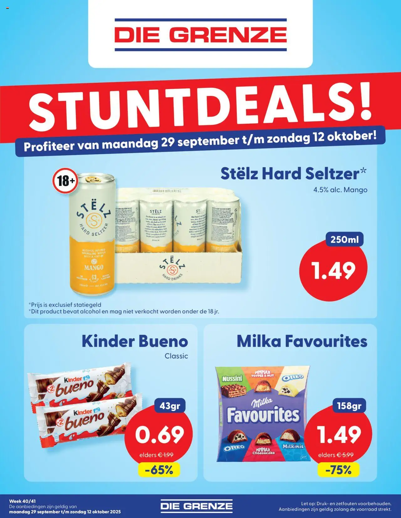 {H1} | Pagina: 1 | Producten: Oreo, Kinder, Alcohol, Mango