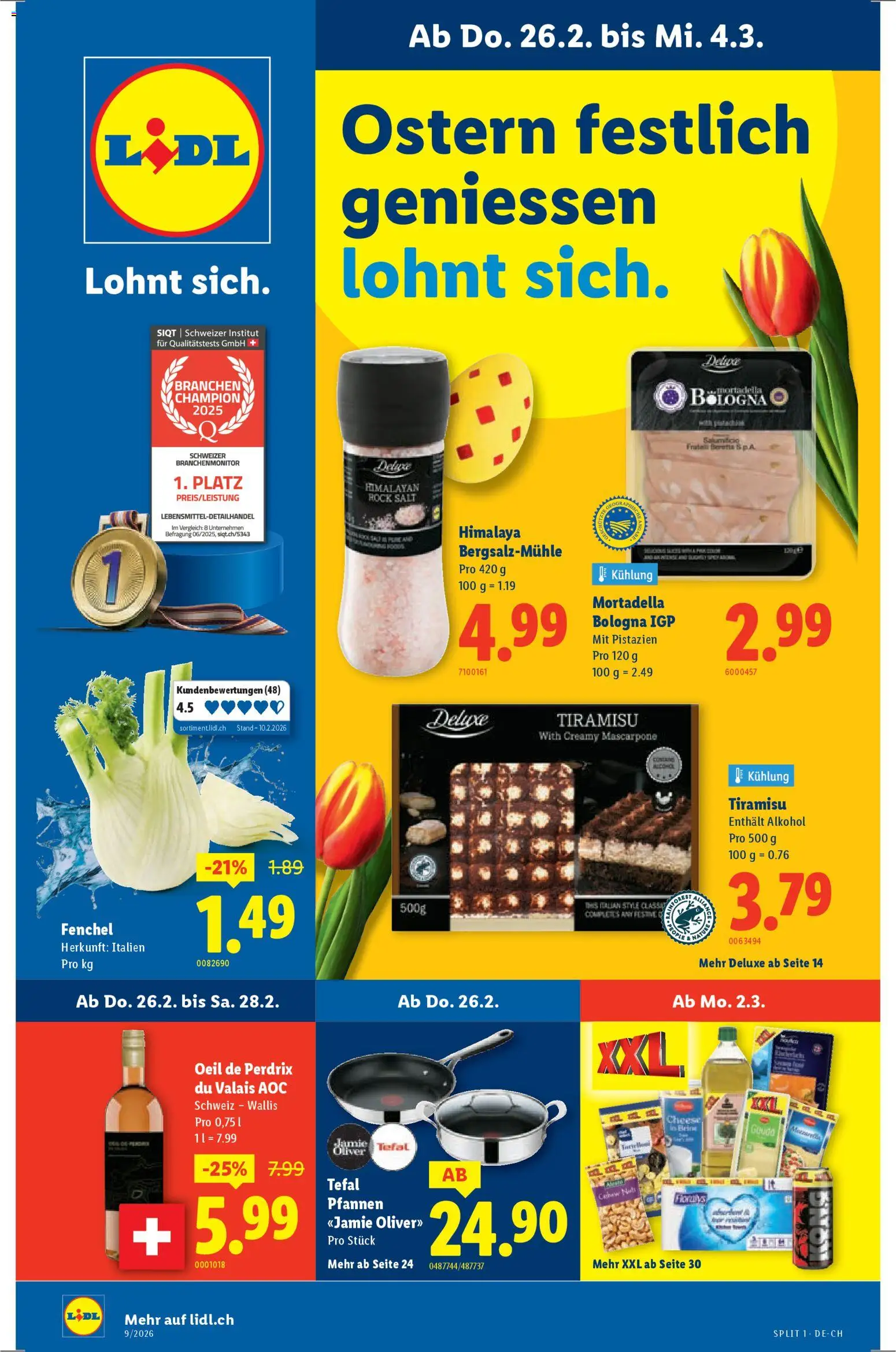 Lidl Aktionen – gültig ab 26.02.2026 | Seite: 1 | Produkte: Rock, Mascarpone