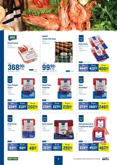10.12.2025 tarihinden itibaren geçerli olan Metro kataloğu önizlemesi | Sayfa: 6 | Ürünler: Salam, Sosis, Hindi füme, Sucuk