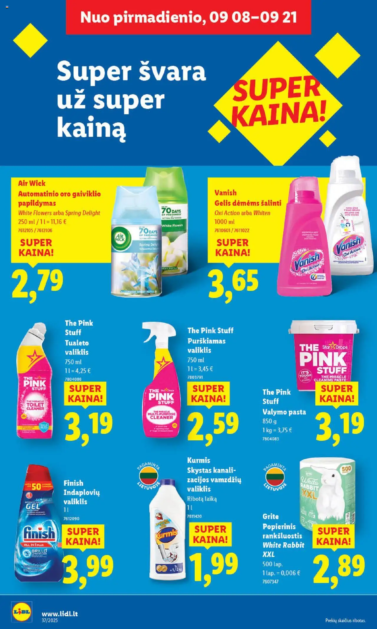 LIDL akcijos nuo 08.09.2025 | Puslapis: 34 | Prekių: Rankšluostis