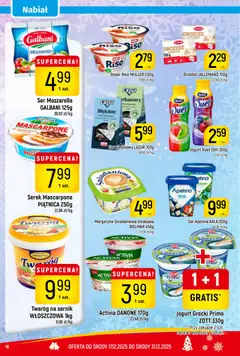 Pogląd oferty "Piotruś Pan Gazetka" - ważna od 17.12.2025 | Strona: 10 | Produkty: Jogurt grecki, Ser pleśniowy lazur, Ser, Twaróg