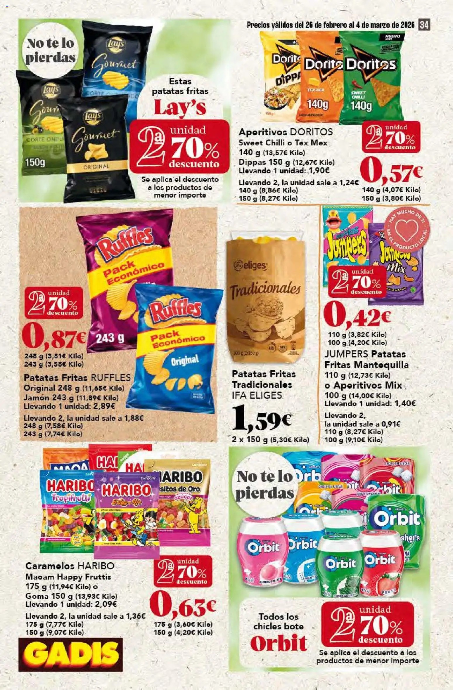 Gadis - folleto │ válido desde el 26.02.2026 | Página: 34 | Productos: Jamón, Té, Συσκευή ροής