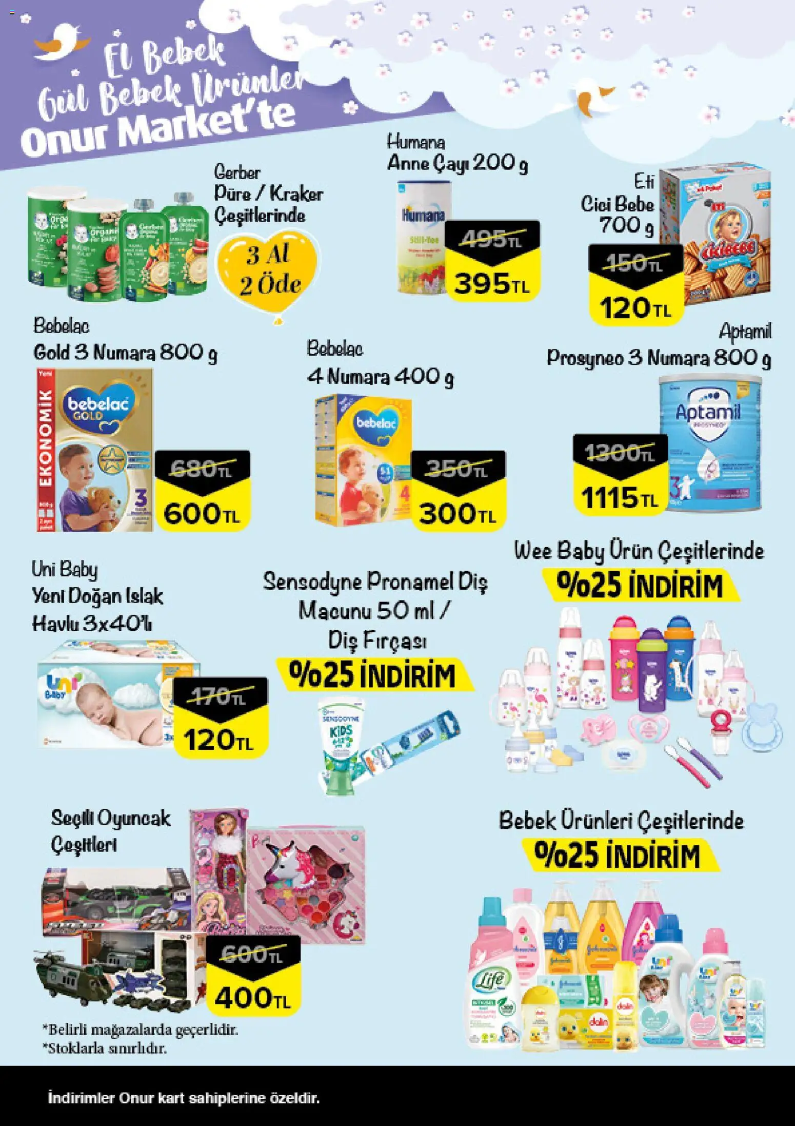Onur Market - El Bebek Gül Bebek Ürünler - 13.01.2026 tarihinden itibaren geçerlidir | Sayfa: 2 | Ürünler: Gül, Diş fırçası