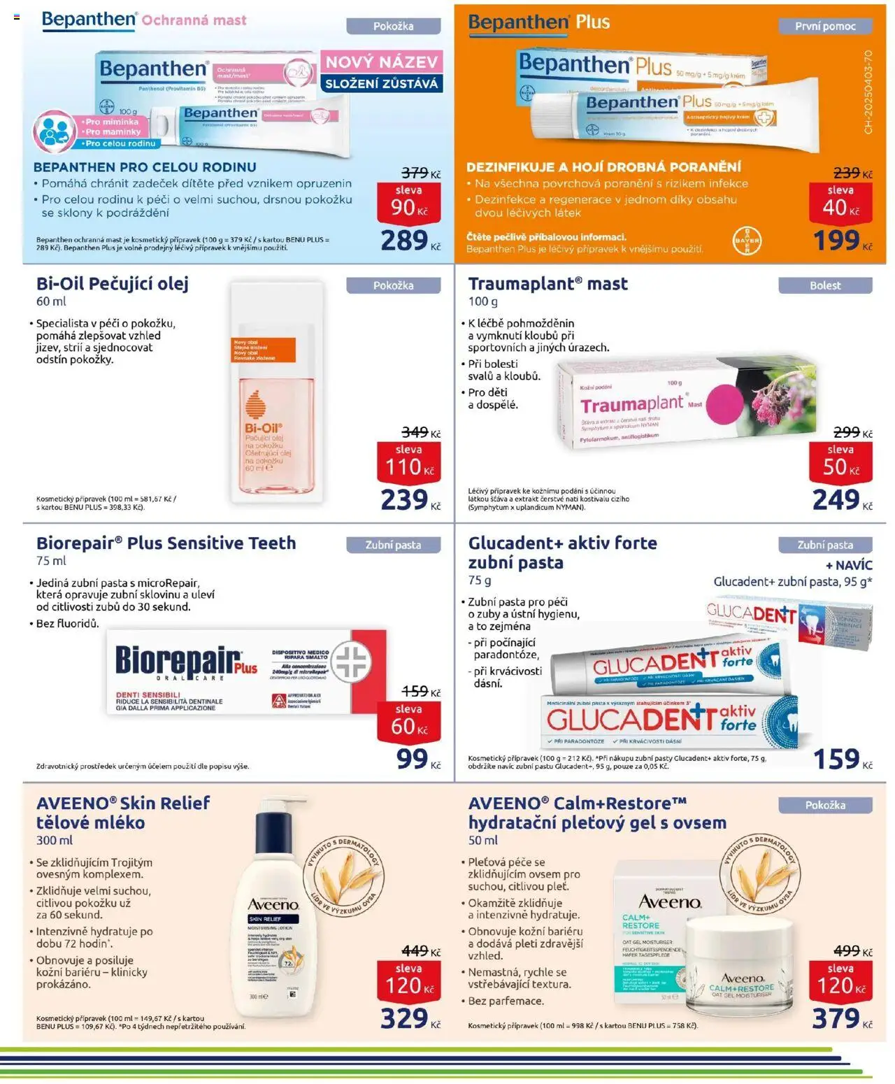 Benu leták od 01.06.2025 | Strana: 13 | Produkty: Tělové mléko, Bepanthen, Body, Panthenol