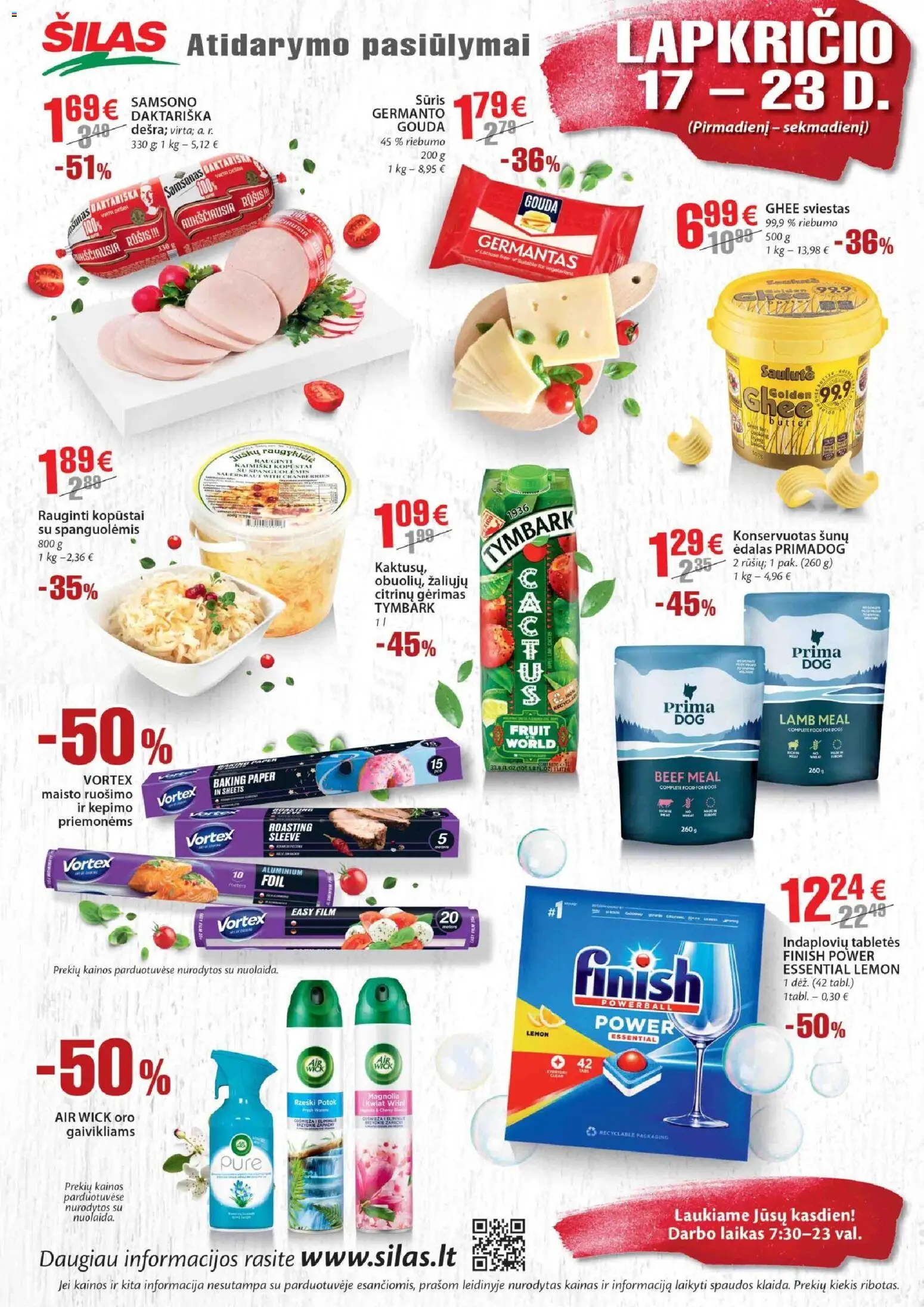 Šilas akcijos nuo 17.11.2025 | Puslapis: 2 | Prekių: Sūris, Sviestas
