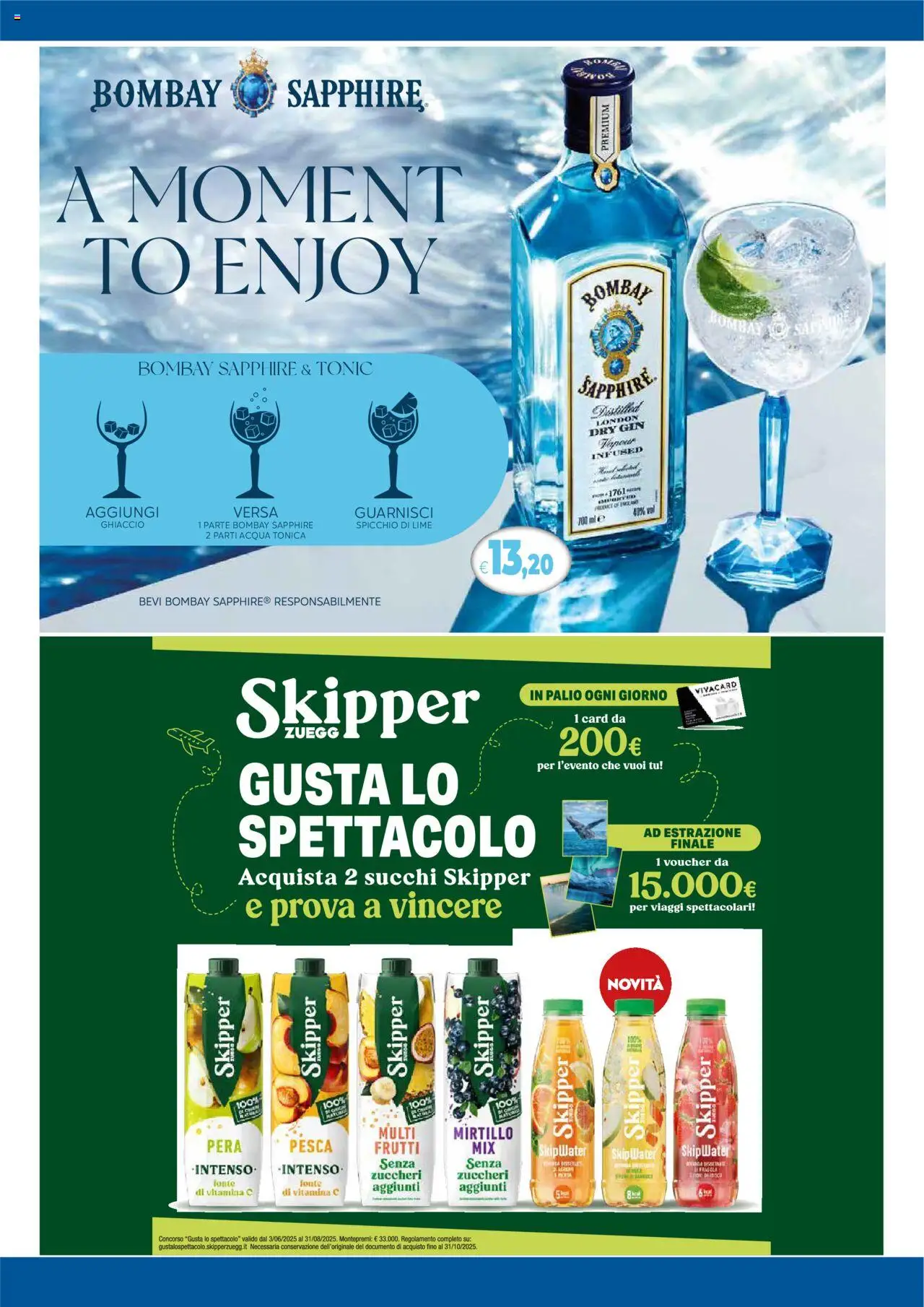 Volantino Famila del 18.08.2025 | Pagina: 10 | Prodotti: Gin, Acqua tonica, Acqua, Lime