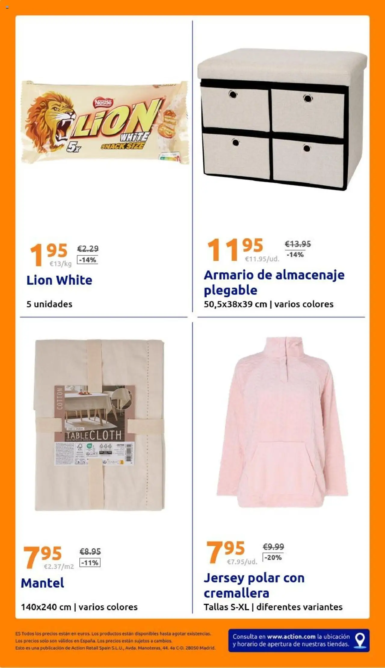 Action - Action ES week 42 2025 │ válido desde el 15.10.2025 | Página: 28 | Productos: Mantel, Almacenaje, Armario