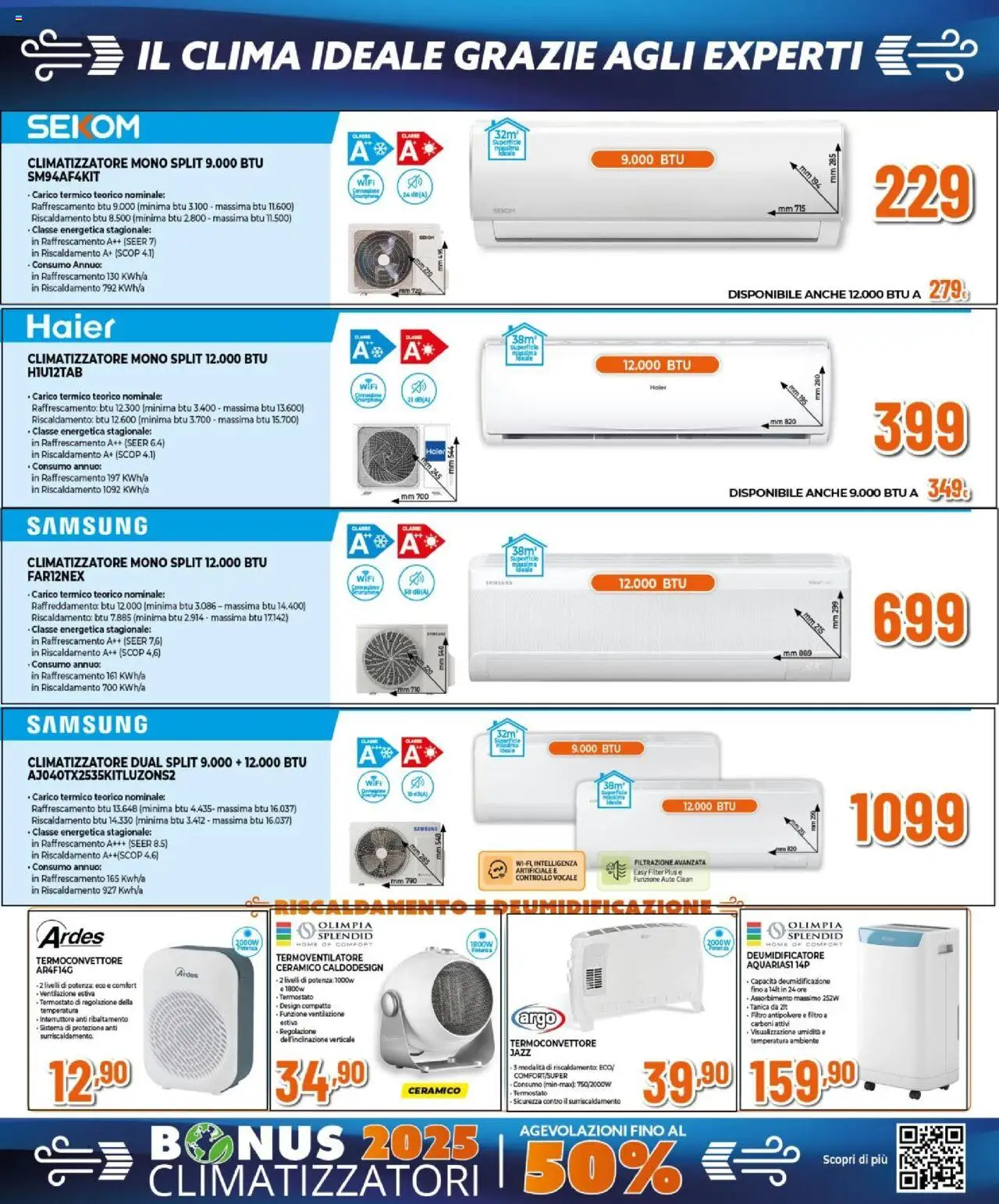 Volantino Expert del 16.10.2025 | Pagina: 10 | Prodotti: Climatizzatore, Deumidificatore, Tanica, Samsung