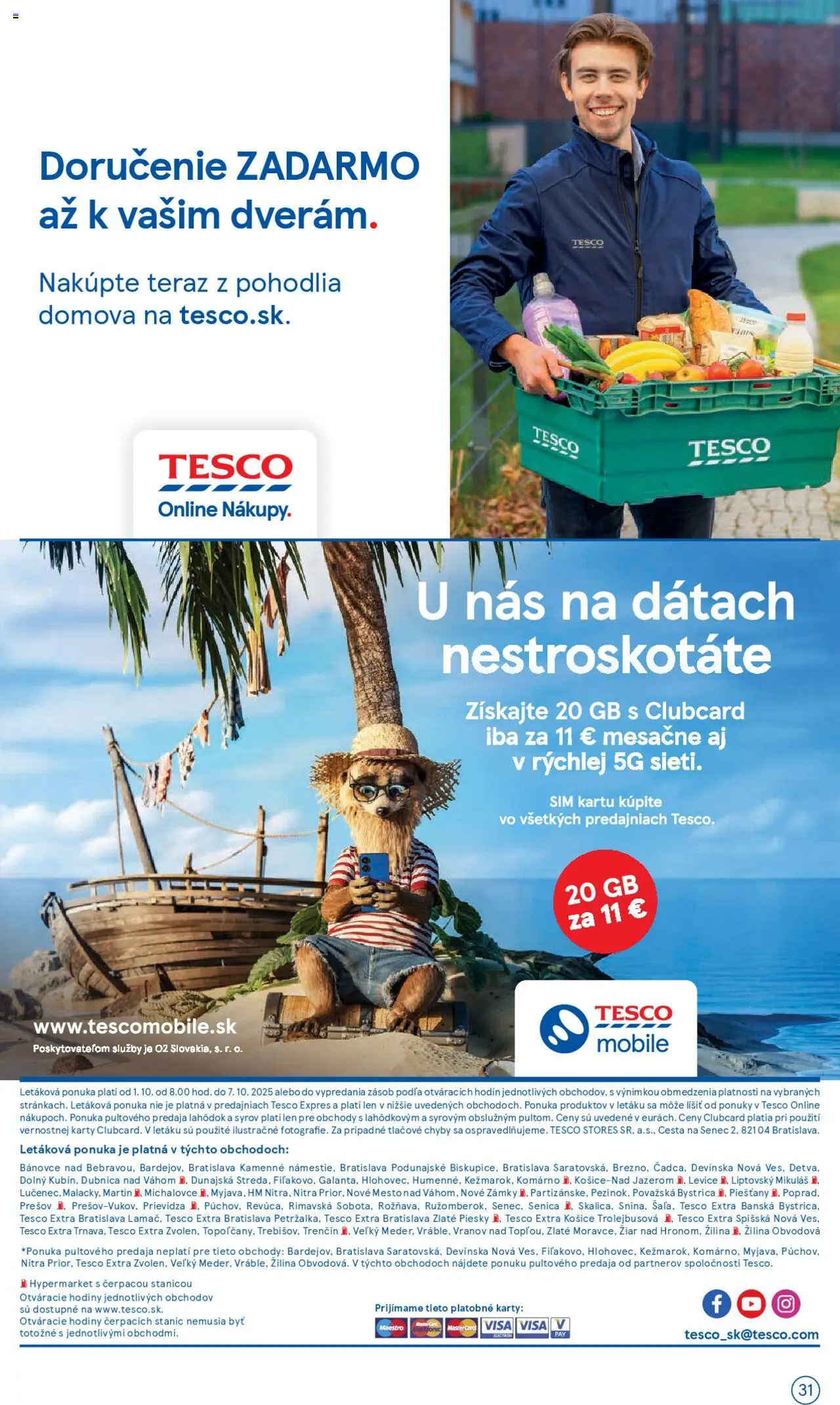 Nové Tesco akcie – leták je platný od 01.10.2025 | Strana: 31 | Produkty: Hodiny