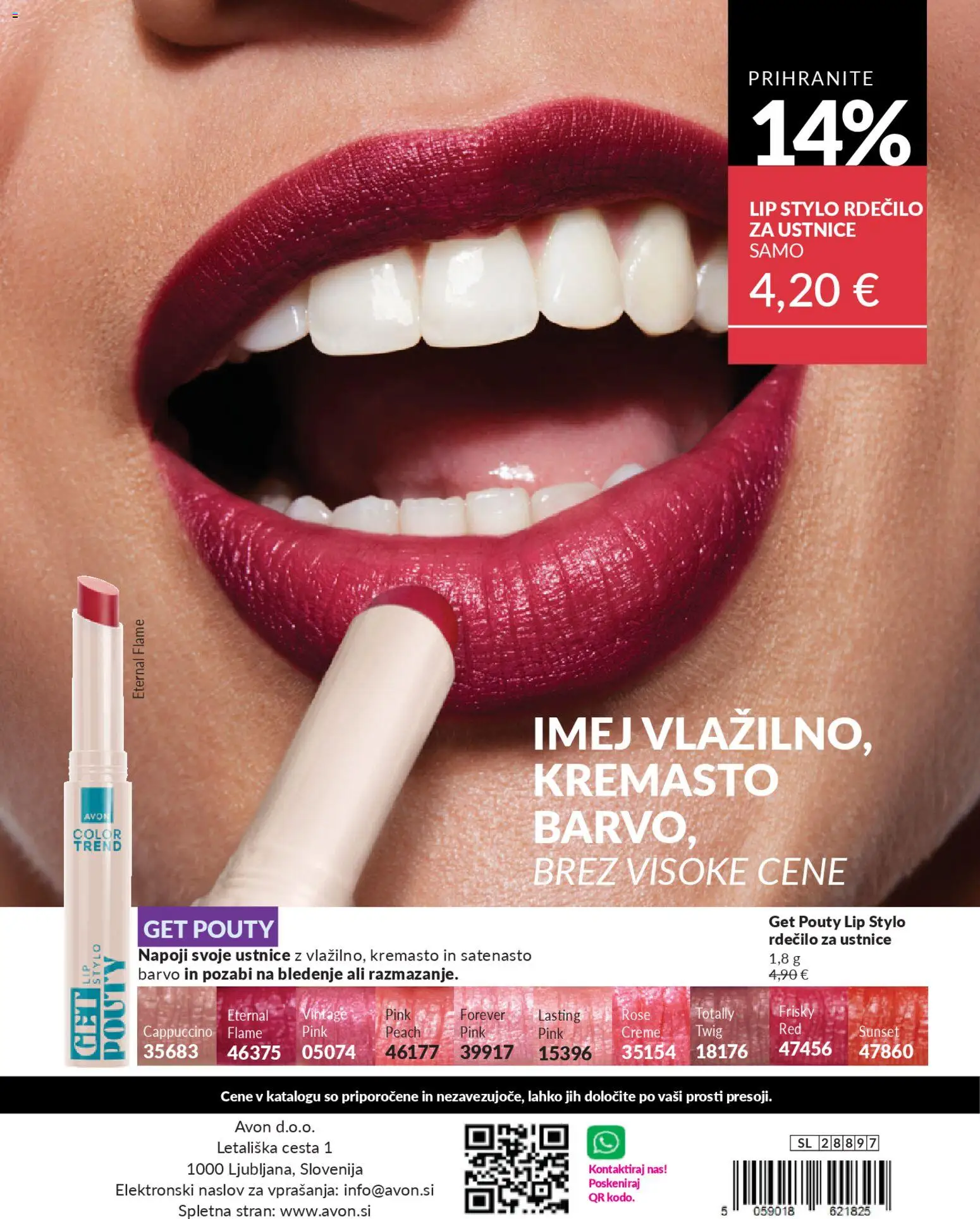 Novi Avon katalog ponudbe – veljaven od 29.12.2025 | Stran: 196 | Izdelki: Rdecilo za ustnice