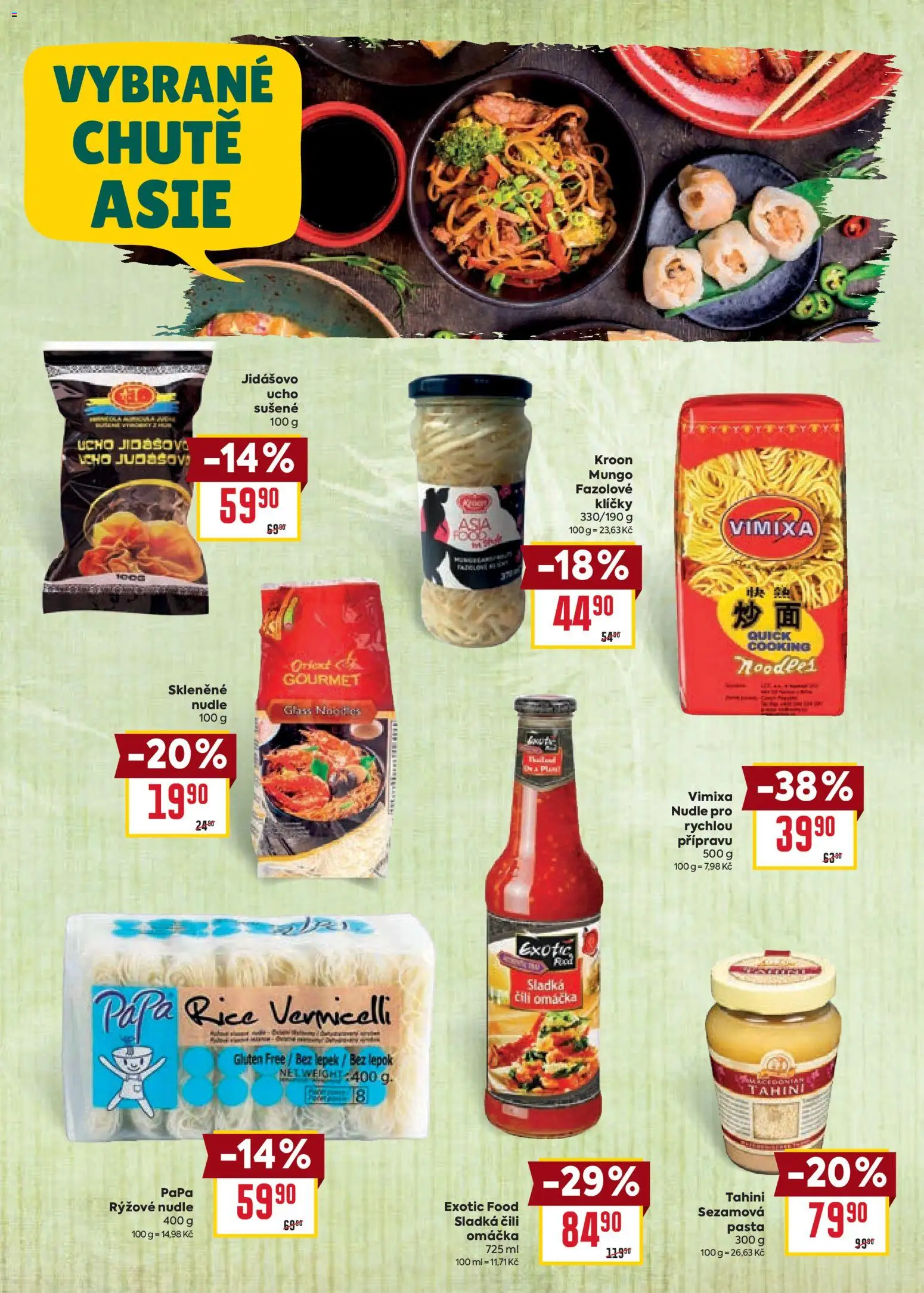 Billa leták - Chutě světa od 21.01.2026 | Strana: 24 | Produkty: Gourmet, Rýžové nudle, Jidášovo ucho, Tahini