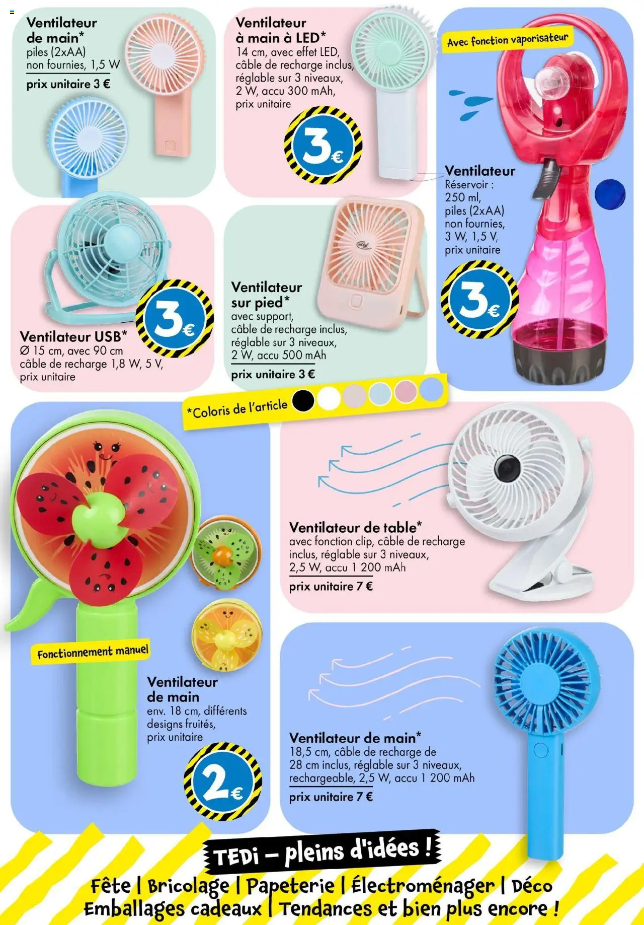  | Page: 26 | Produits: Câble, Ventilateur, Vaporisateur, Piles