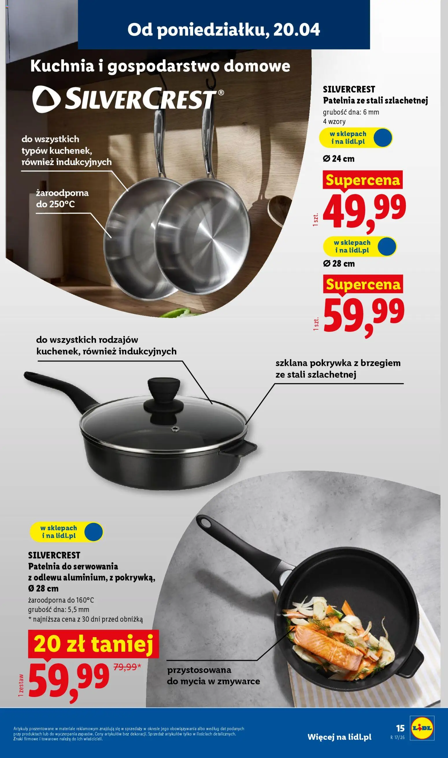 Lidl Katalog od 20.04.2026 | Strona: 17 | Produkty: Patelnia