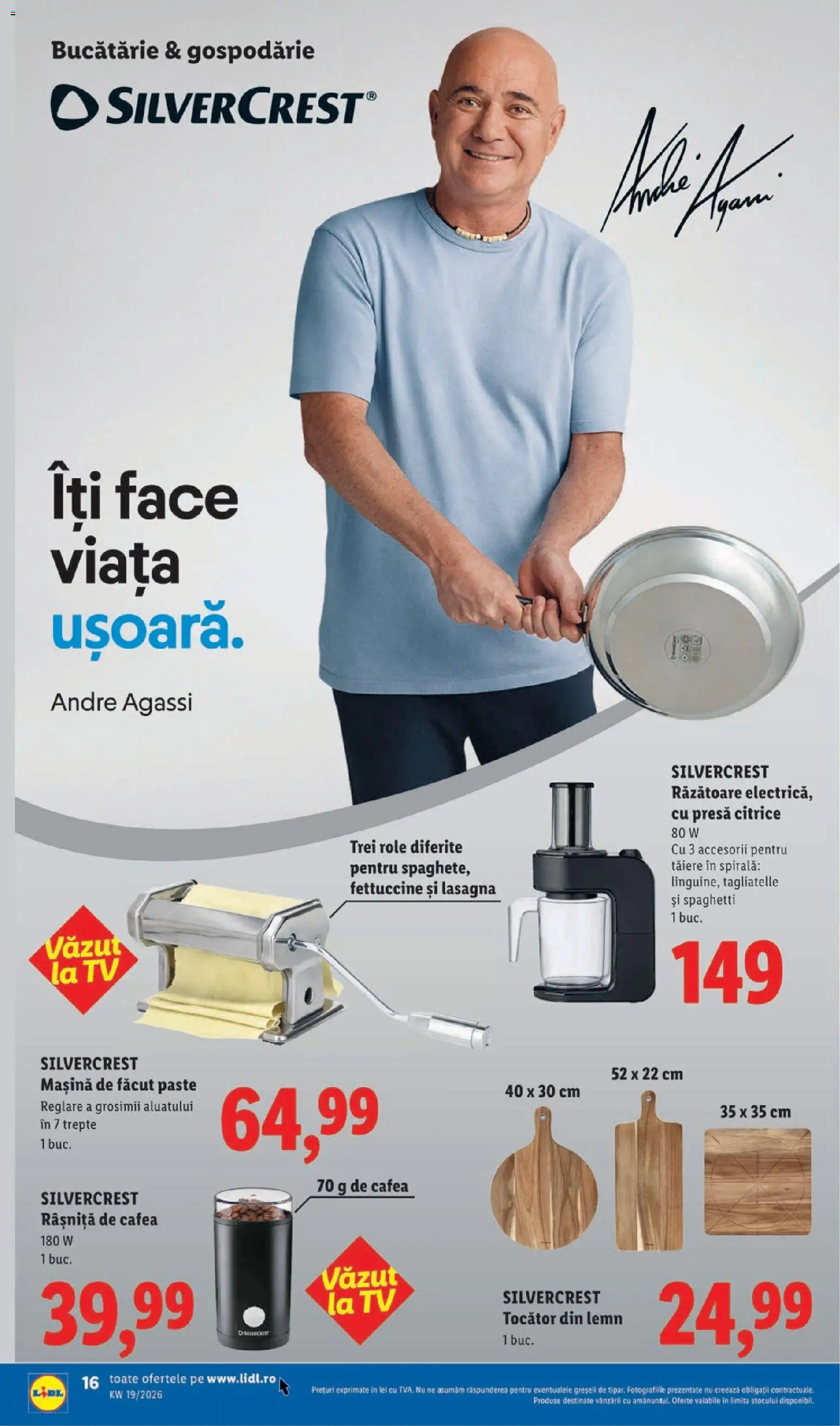 Noul catalog Lidl – valabil de la 04.05.2026 | Pagină: 16 | Produse: Răzătoare, Bucătărie, Role, Tocător