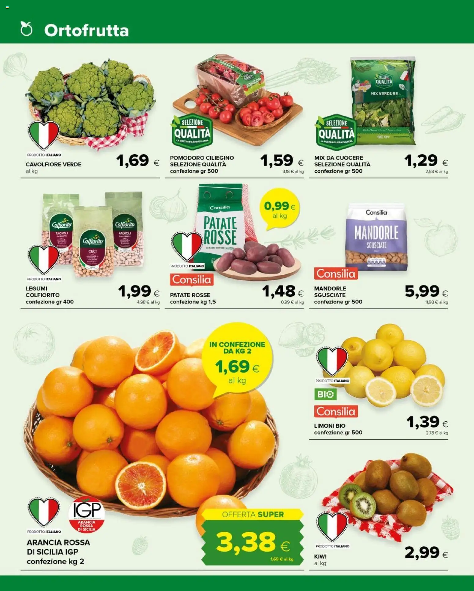 Volantino Tigre del 14.01.2026 | Pagina: 2 | Prodotti: Ceci, Fagioli, Patate, Arancia