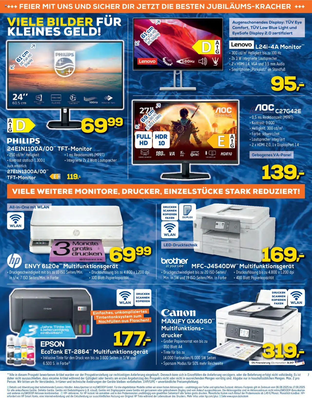 Euronics  Aktueller Prospekt - gültig ab dem 06.08.2025 | Seite: 7 | Produkte: Lenovo, Epson, Philips, Lautsprecher