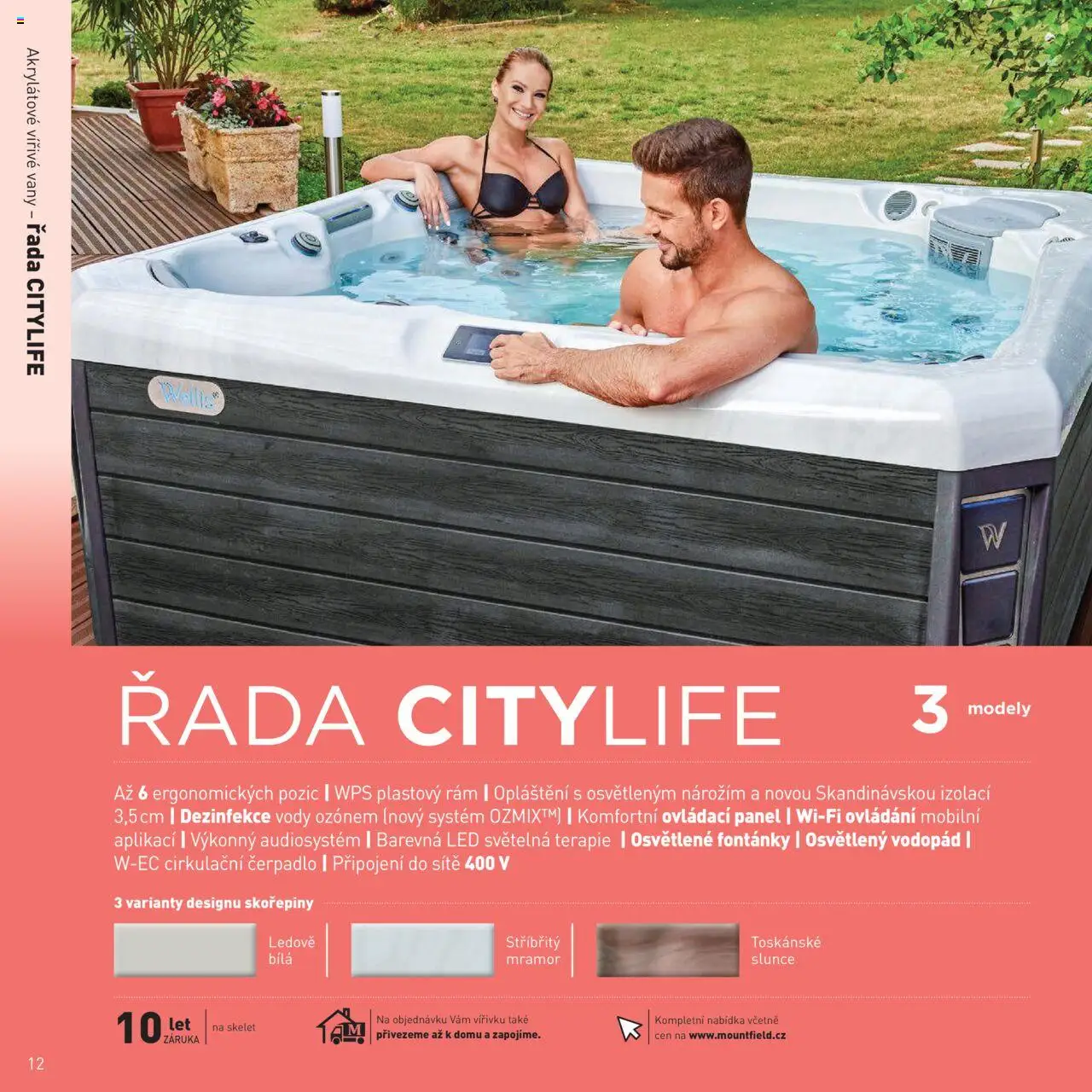 Mountfield katalog - Vířivky od 16.04.2025 | Strana: 12 | Produkty: Modely, Čerpadlo, LED