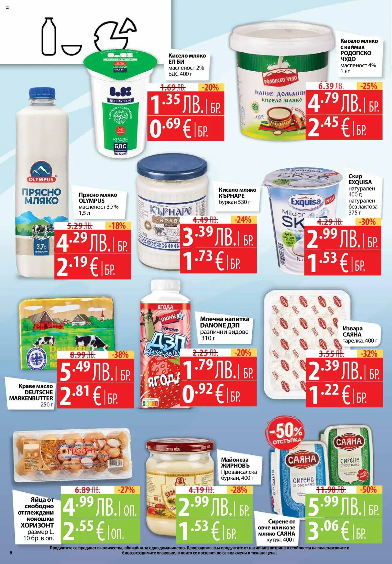  | Страница: 6 | Продукти: Извара, Краве, Буркан, Напитка