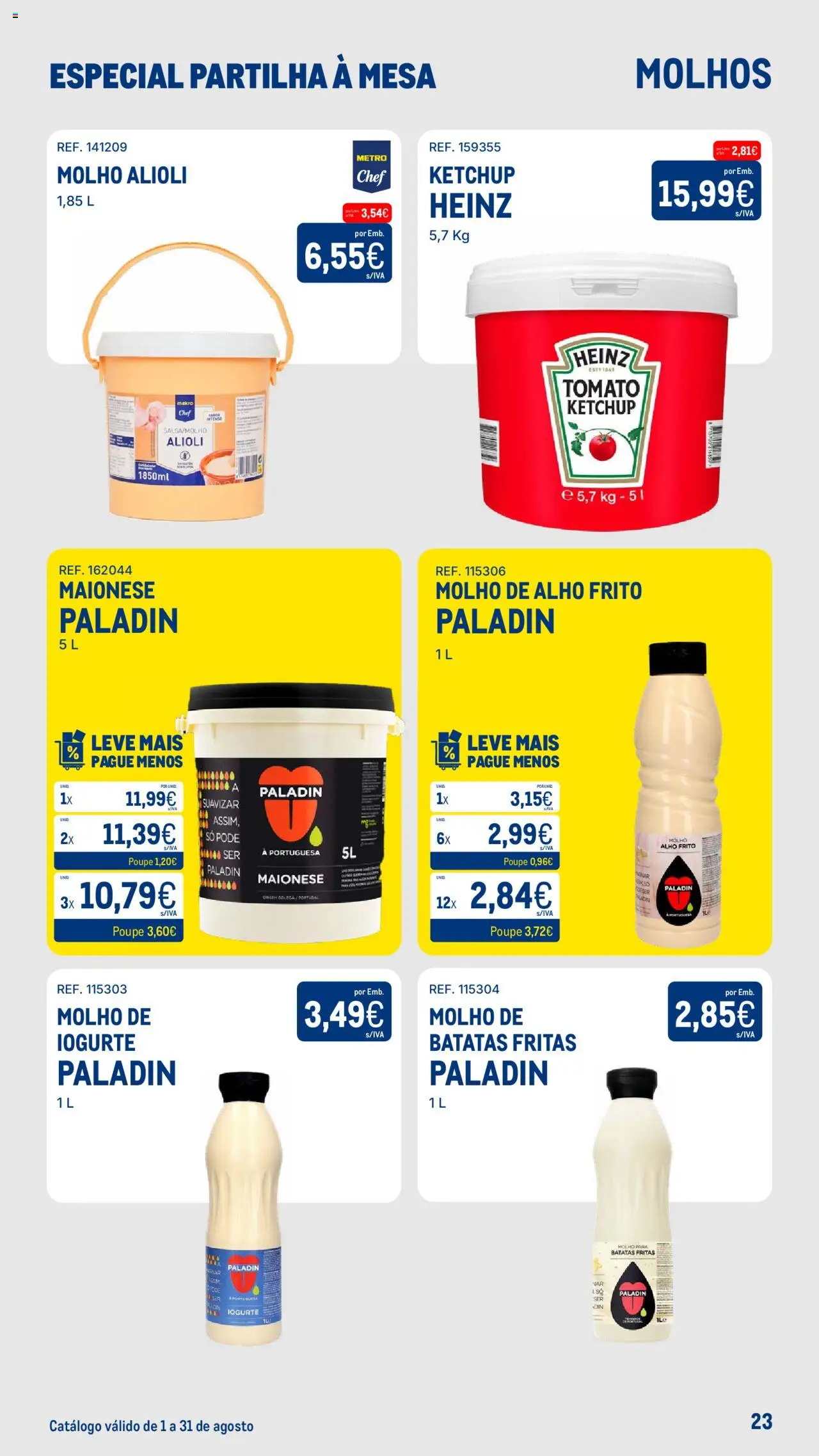 Makro - Especial Partilha à Mesa │ válido de 05.08.2025 | Página: 21 | Produtos: Mesa, Maionese, Ketchup, Batatas fritas