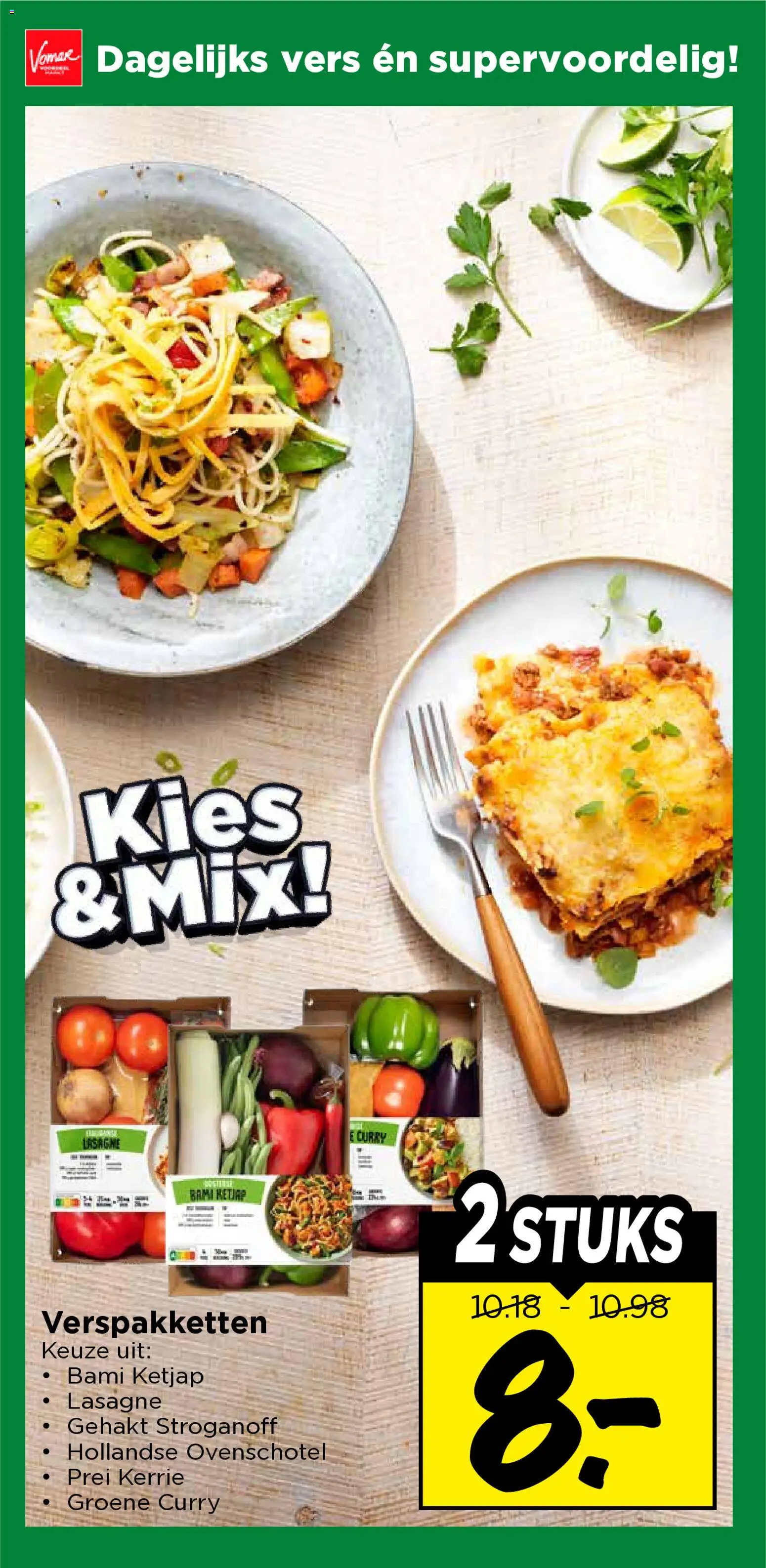 {H1} | Pagina: 8 | Producten: Gehakt, Prei, Lasagne