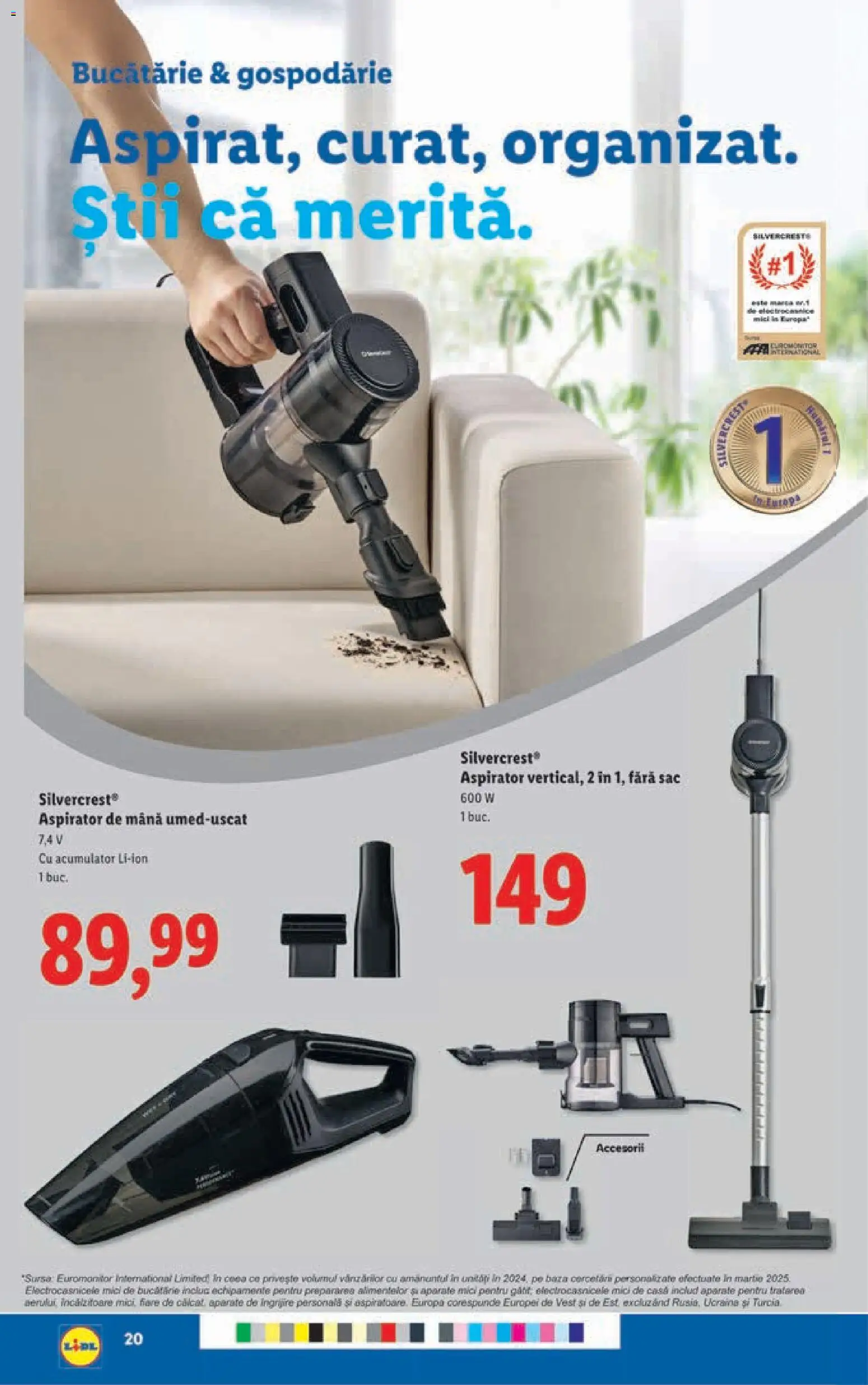 Noul catalog Lidl – valabil de la 01.12.2025 | Pagină: 20 | Produse: Aspirator, Bucătărie, Mici