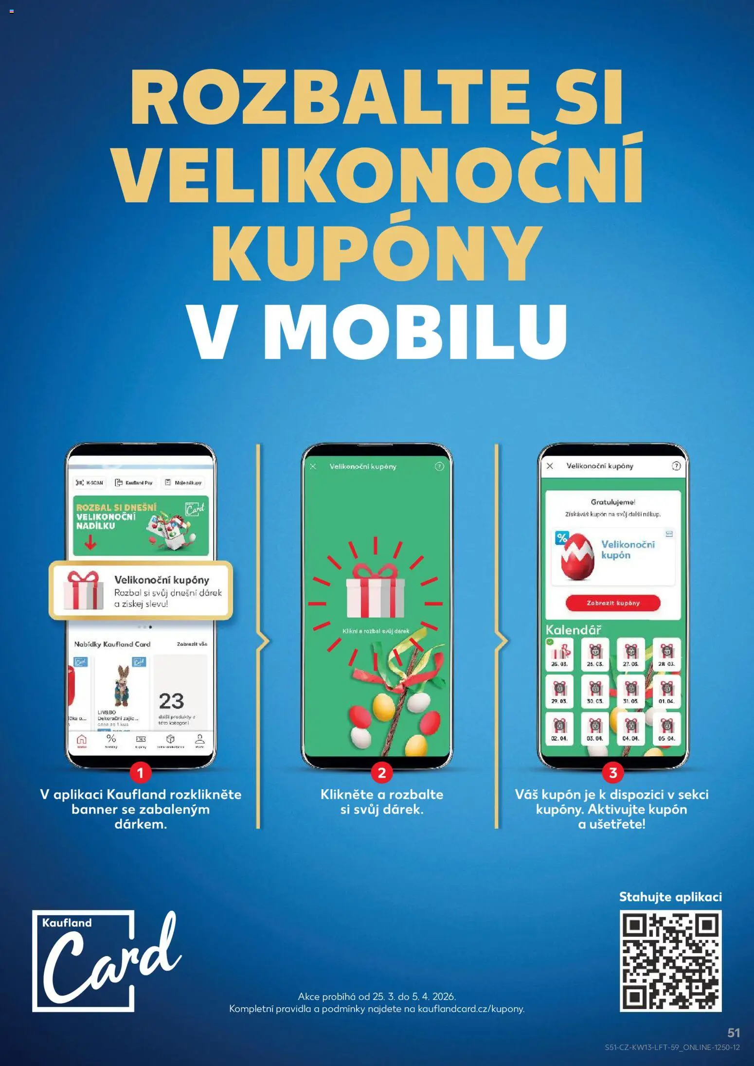 Kaufland leták - Plzeň Bory od 25.03.2026 | Strana: 51 | Produkty: Kalendář