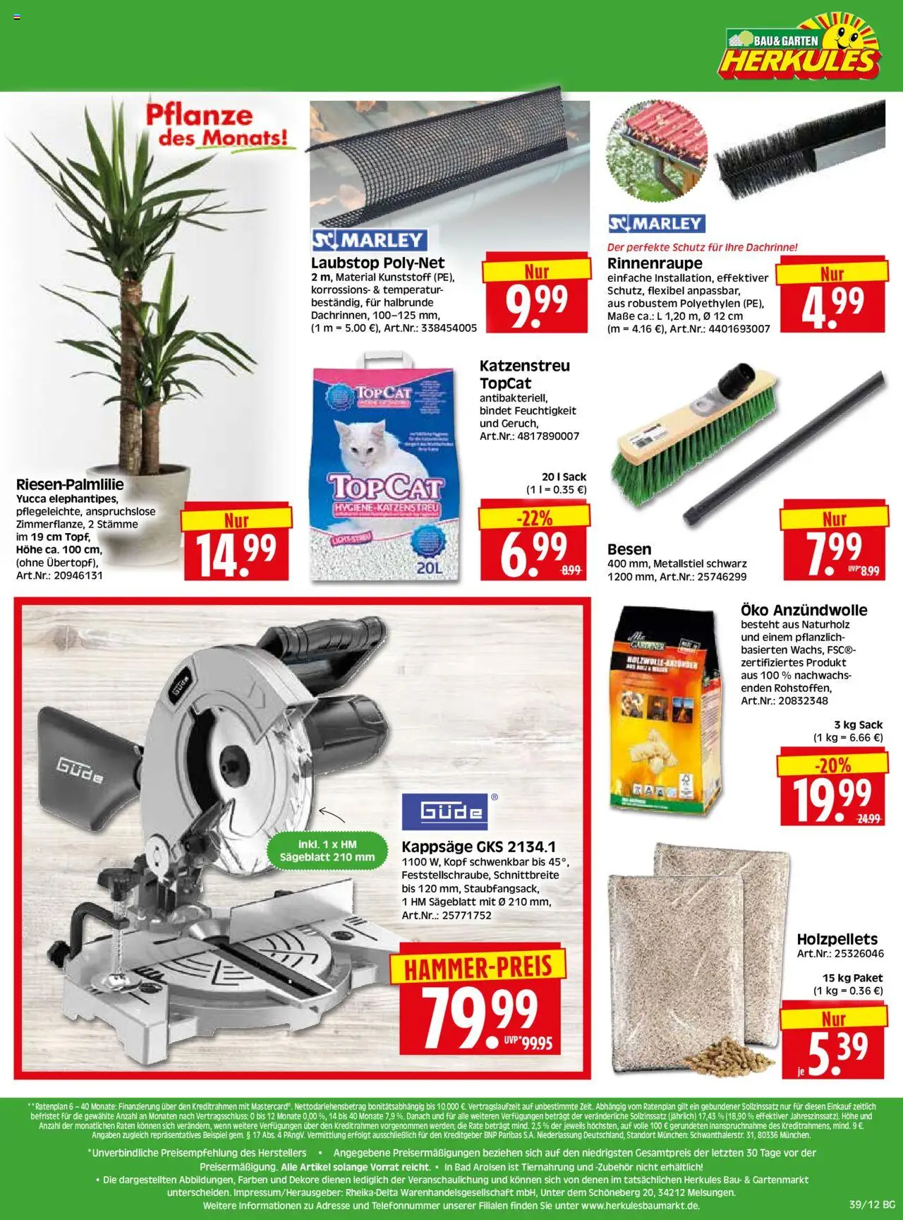 HERKULES Bau & Garten – gültig ab 22.09.2025 | Seite: 12 | Produkte: Top, Bad