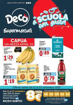 Anteprima del volantino Decò Supermercati - Capua catalogo valido a partire dal 12.09.2025