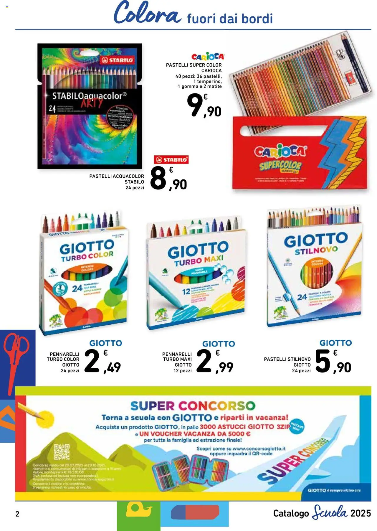 Volantino Conad del 22.08.2025 | Pagina: 2 | Prodotti: Pennarelli, Pastelli