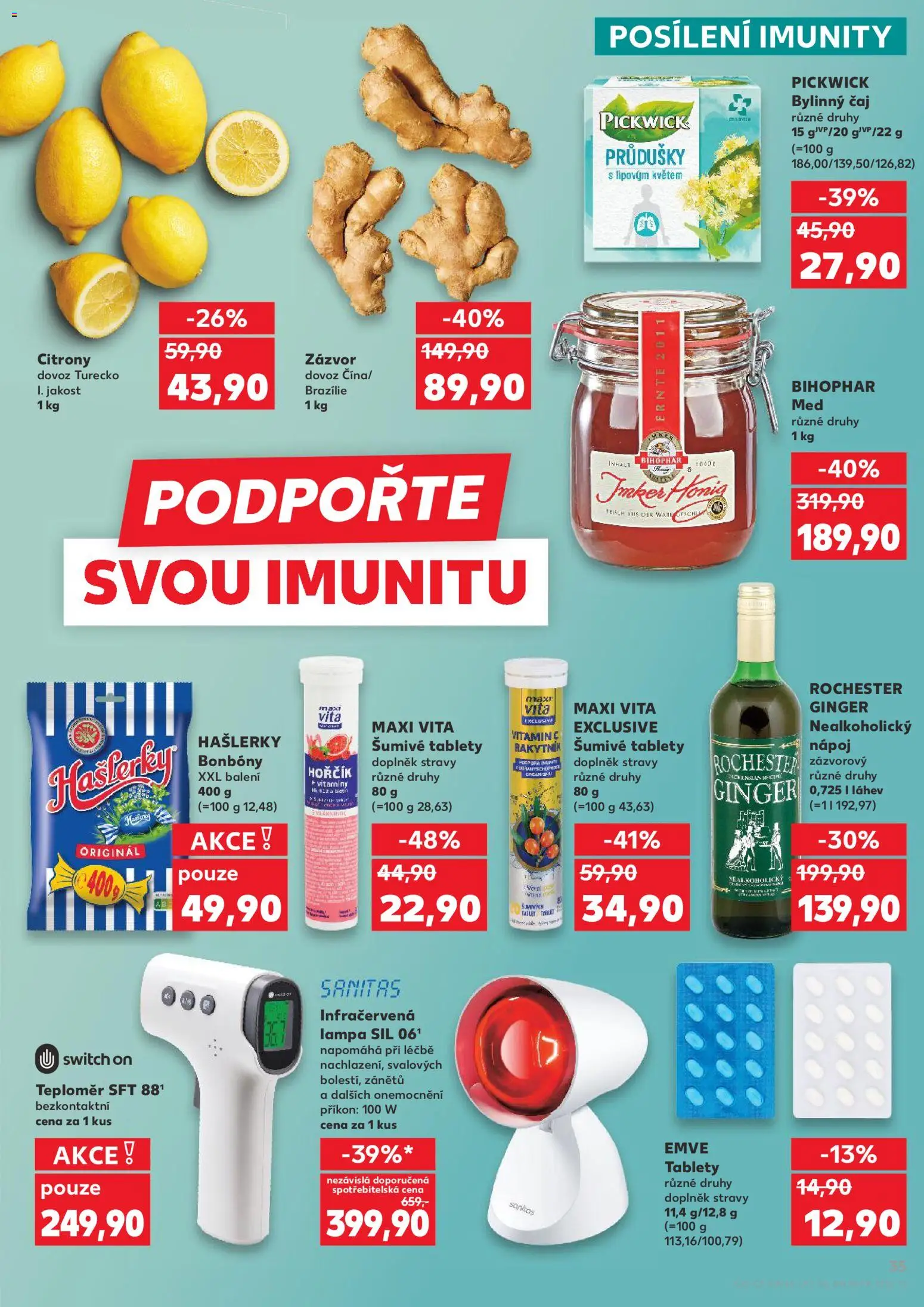 Kaufland leták - Ostrava od 05.11.2025 | Strana: 35 | Produkty: Hořčík, Infračervená lampa, Vitamíny, Láhev