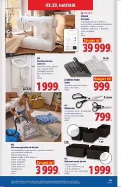 Lidl akciós újság - amely érvényes a következő dátumtól: 19.03.2026 | Oldal: 45