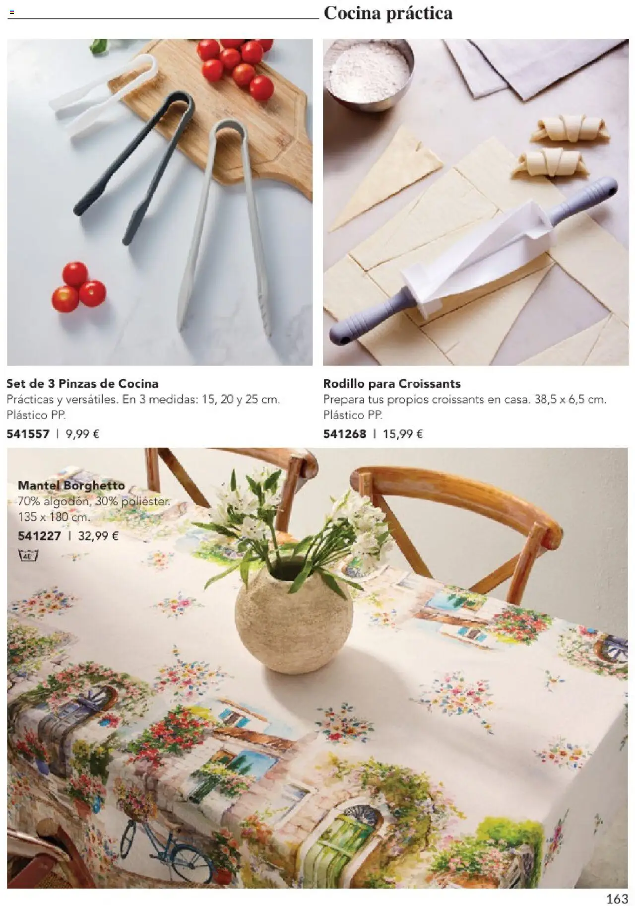 Catálogo AVON campaña 6 │ válido desde el 01.06.2025 | Página: 163 | Productos: Mantel, Croissant, Cocina
