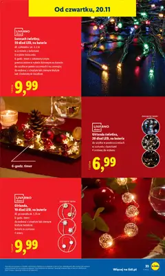 Pogląd oferty "Girlanda świetlna, 20 diod LED, na baterie, do użytku w pomieszczeniach, w zestawie z bateriami, 4 zestawy do wyboru" - ważna od 17.11.2025 | Strona: 37