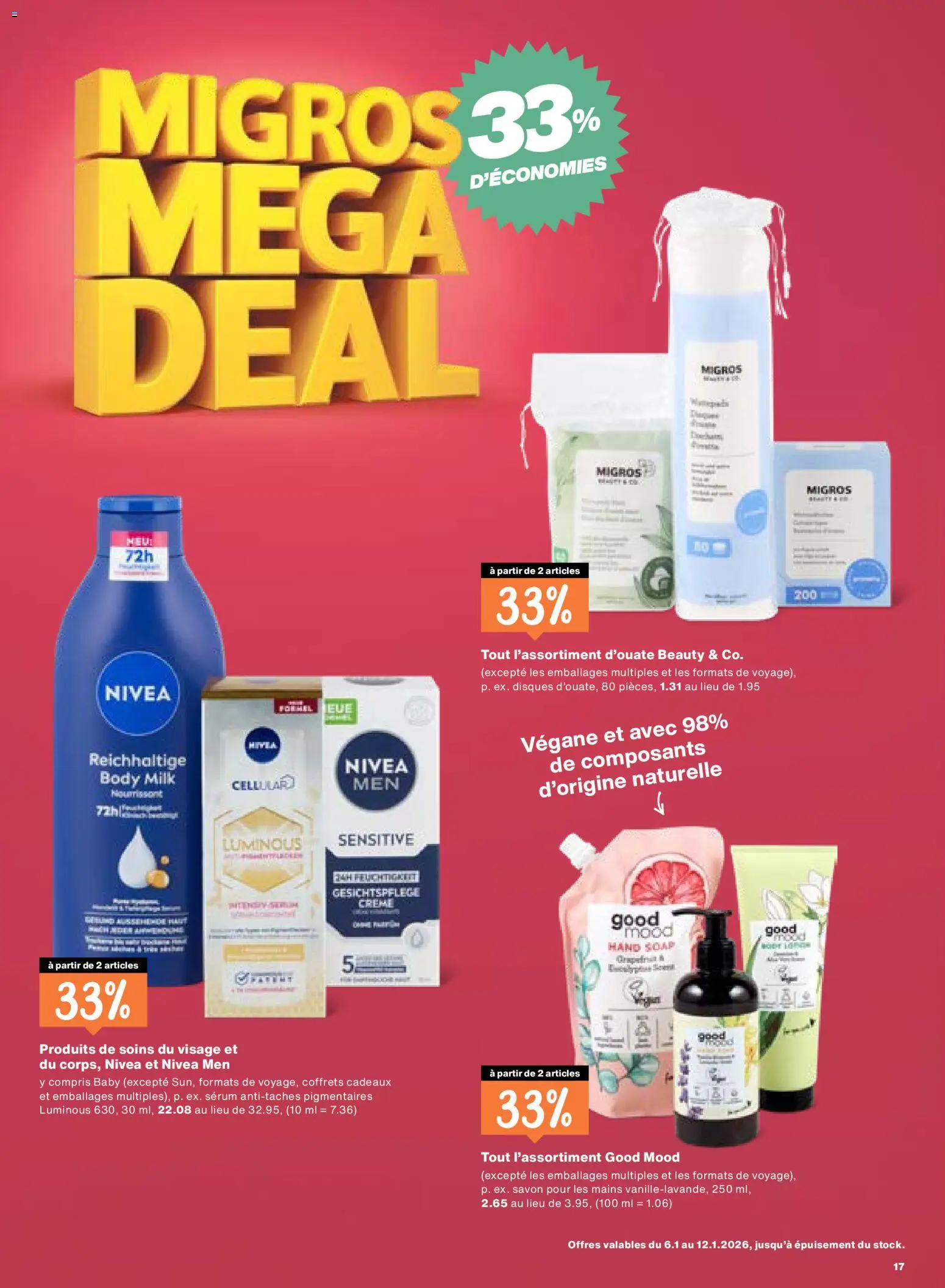 Migros Aktionen FR – gültig ab 06.01.2026 | Seite: 17 | Produkte: Serum, Body Lotion, Body Milk, Creme