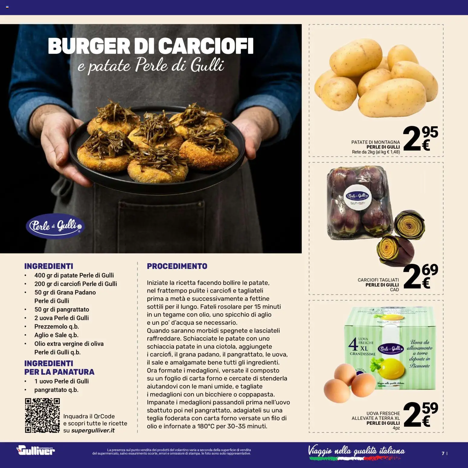 Volantino Gulliver del 13.01.2026 | Pagina: 7 | Prodotti: Grana Padano, Olio extra vergine, Carta forno, Terra