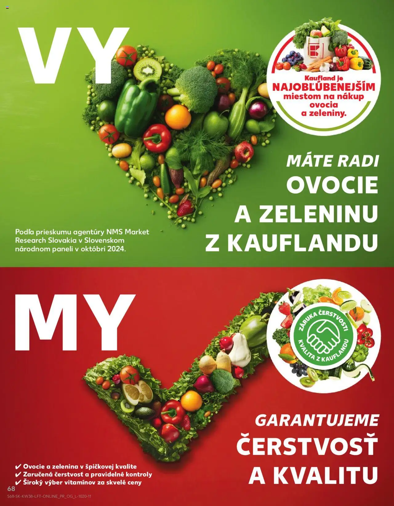 Kaufland SK akciós ujság - amely érvényes a következő dátumtól: 18.09.2025 | Oldal: 68