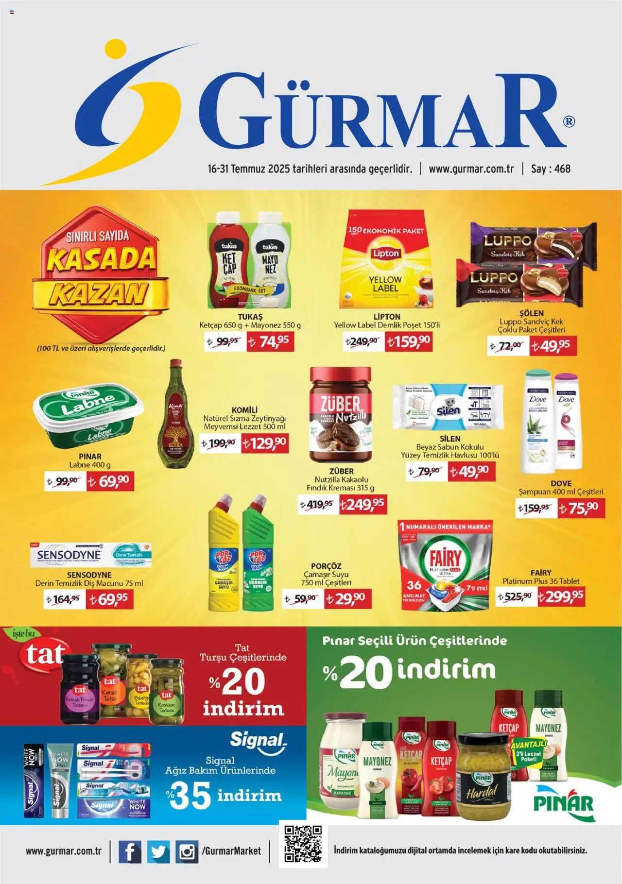 Gürmar Katalog - 16.07.2025 tarihinden itibaren geçerlidir | Sayfa: 1 | Ürünler: Diş macunu, Mayo, Mayonez, Tablet