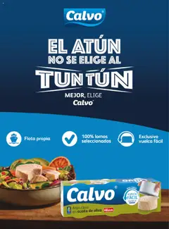 Calvo Atún claro en aceite de oliva, Tuna in olive oil with easy open lid. │ válido desde el 03.07.2025 | Página: 126