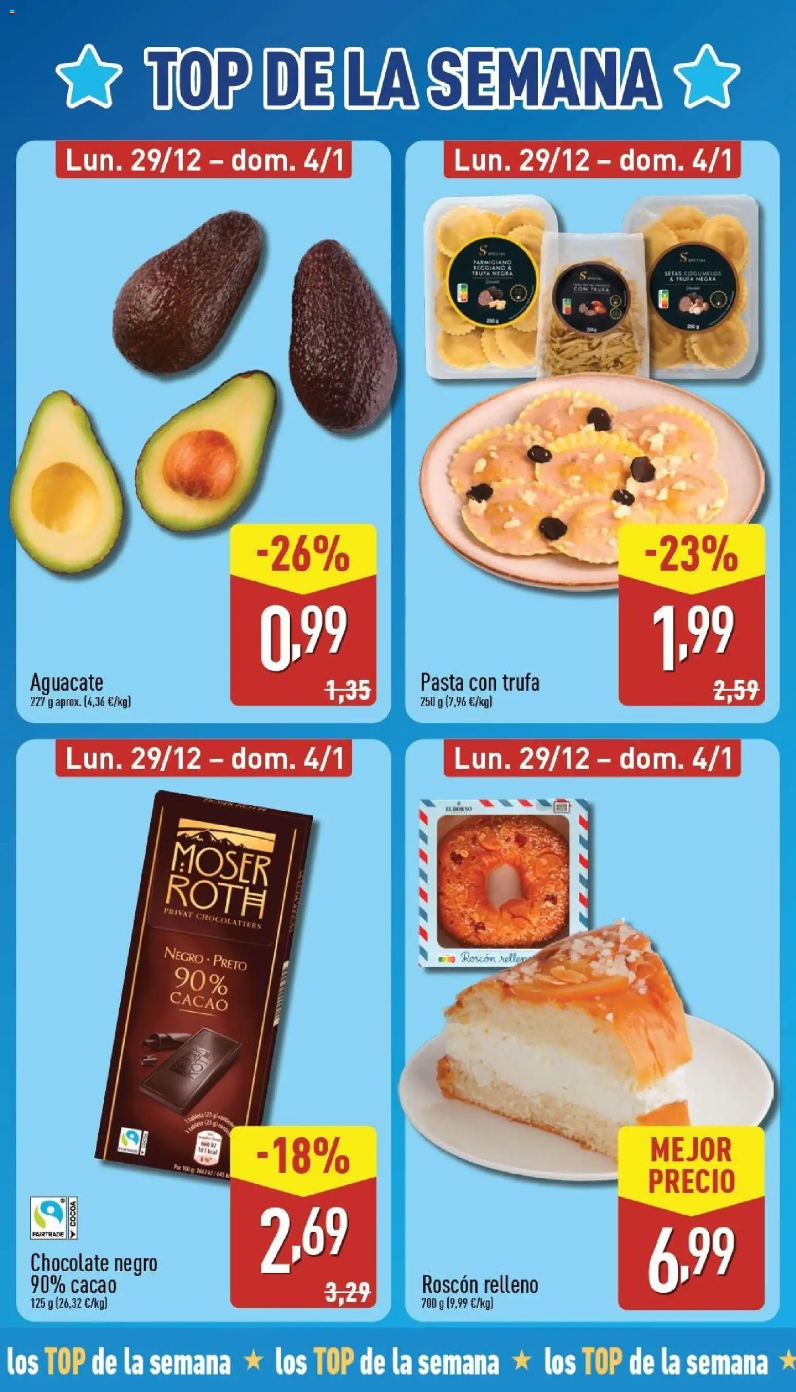 Aldi folleto Península │ válido desde el 29.12.2025 | Página: 2 | Productos: Chocolate, Pasta, Φρυγανιές σικάλεως