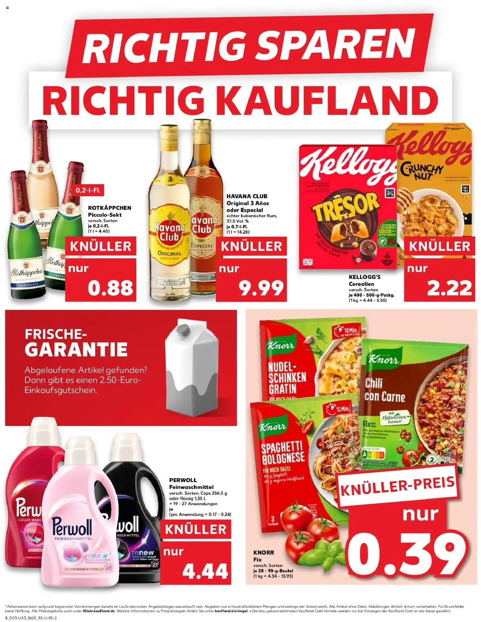 Kaufland prospekt Bielefeld	 – gültig ab 15.01.2026 | Seite: 8 | Produkte: Perwoll, Kellogg's, Knorr, Chili