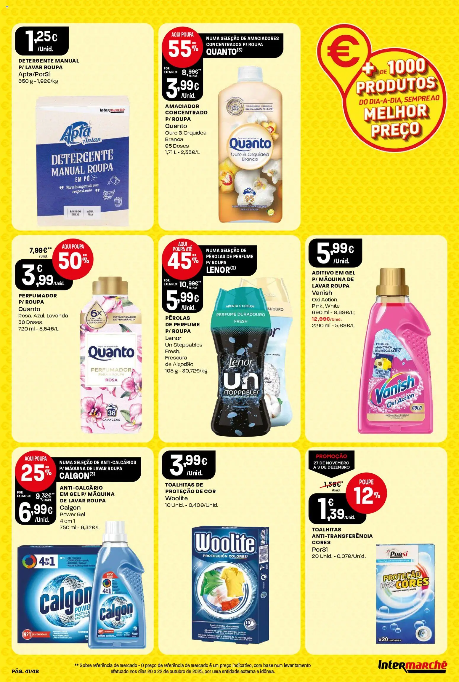 Intermarché - Black Friday │ válido de 27.11.2025 | Página: 41 | Produtos: Máquina de lavar, Perfume, Algodão, Detergente