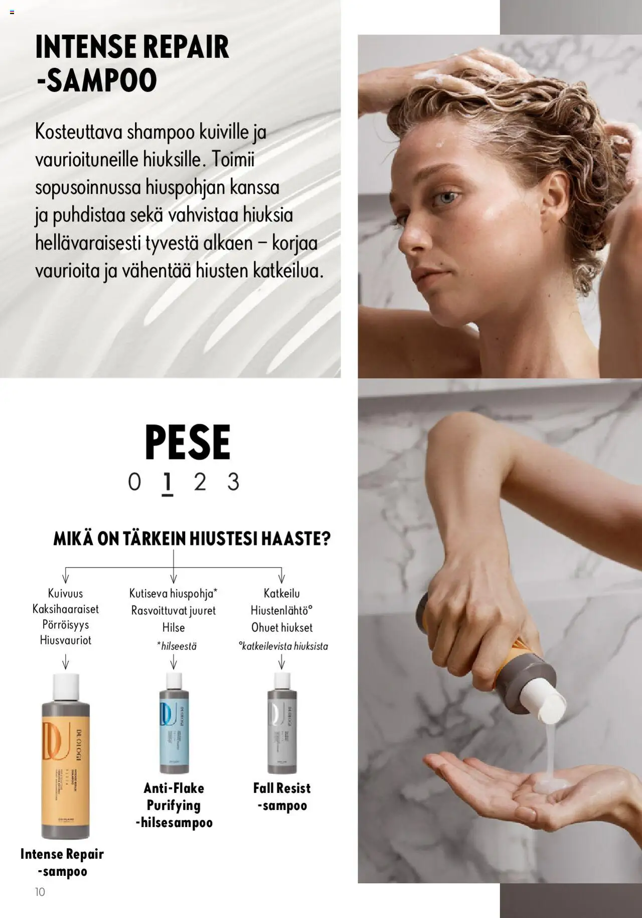 Oriflame Duologi – voimassa 28.08.2023 alkaen | Sivu: 10 | Tuotteet: Shampoo, Hiusten hajuste, Hiusten vitamiinit